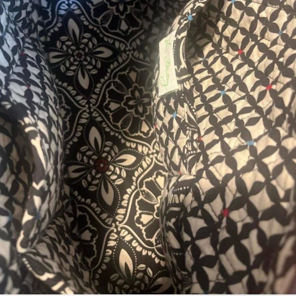 Vera‎ Bradley Black and Multicolor Hobo Bag